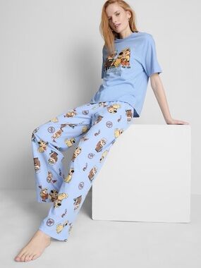 Primark Light Blue Disney Pixar UP Women's pajama Set
